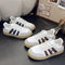 Contrast Round Toe Platform Sneakers