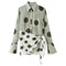 Robe style chemise avec foulard triangulaire – Longue, manches longues