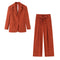 Corduroy suit+pants set for women