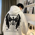 Cross Cross Wings Hoodie Men Autumn Winter Fashion Brand Heavyweight Couple Oversize Casual Hooded Jacket