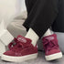 Fashion Lace-up Chunky Sneakers Spring Skateboard Shoes for Women Casual Tenis Woman Street Platform Vulcanized Shoes