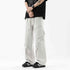 Large Pocket Cargo Pants for Men Loose Straight Leg Paratrooper Combat Pants, Tactical Outdoor Hiking Pants