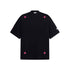 Style Embroidered Cross Short Sleeve T-Shirt Men Oversize Casual Versatile Couple Top