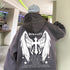 Cross Cross Wings Hoodie Men Autumn Winter Fashion Brand Heavyweight Couple Oversize Casual Hooded Jacket