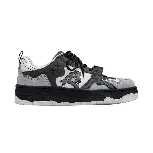 Women Shoes Men Retro Hip-hop Punk Goth Volcano Skateboard Shoes Fashion Sneakers Couple Students Outdoor Sports Casual Shoe