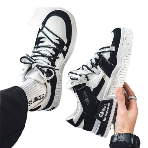 Chaussures de sport décontractées polyvalentes homme, originales, semelle épaisse style panda
