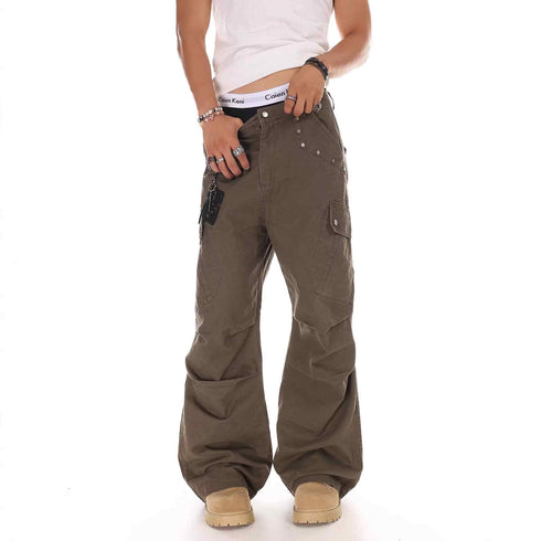 Retro Casual Cargo Pants for Men and Women