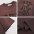 Retro Printed Letter Graphic Short Sleeve T-Shirt Men Oversize Casual Versatile Couple Top