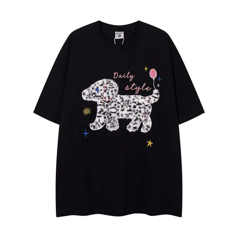 Short Sleeve T-Shirt Men Oversize Loose Couple Half Sleeve