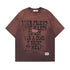 Retro Printed Letter Graphic Short Sleeve T-Shirt Men Oversize Casual Versatile Couple Top