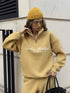 Oversize Letter Print Long Sleeve Hoodie and Pants Casual Set, Two-Piece Sweatshirt and Sweatpants Outfit
