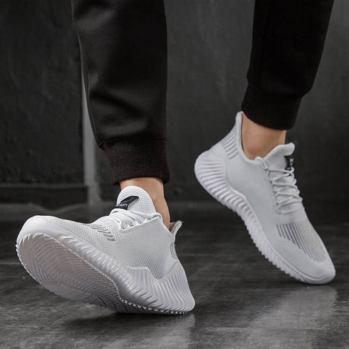 Shoes Men High Quality Male Sneakers Breathable White Fashion Gym Casual Light Walking Plus Size Footwear Zapatillas Hombre