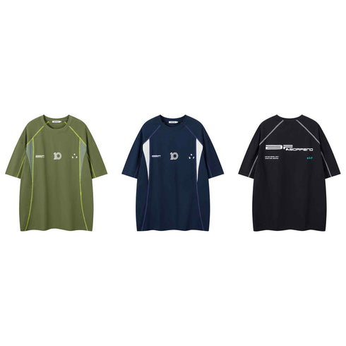 Sunscreen Cool Quick-Dry Short-Sleeve T-Shirt Men Oversize Casual Versatile Couple Top