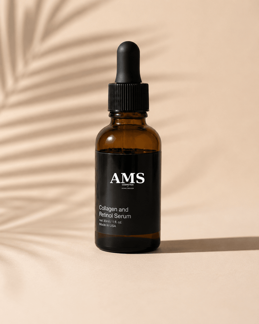 AMS Collagen and Retinol Serum - Anti-Aging Face Serum - AMS Cosmetics