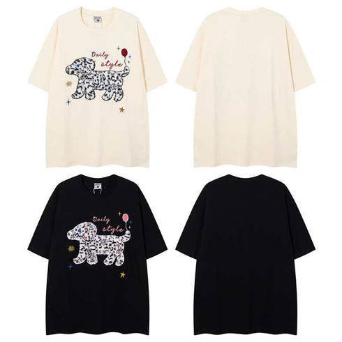 Short Sleeve T-Shirt Men Oversize Loose Couple Half Sleeve