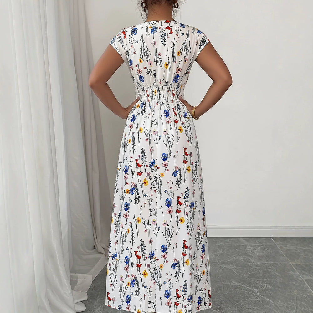 V-neck lace up dress — autre détail