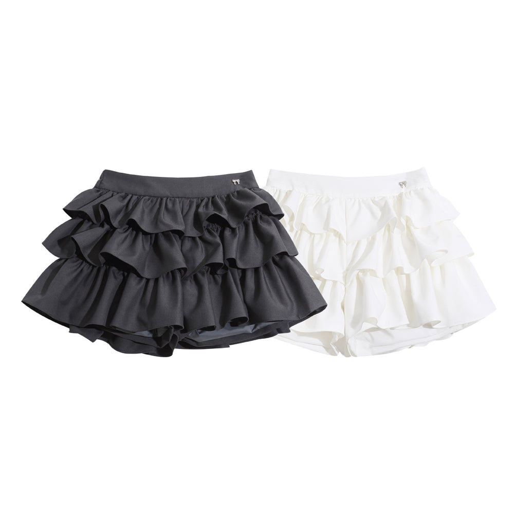 soft girl layered cake skirt, sweet style versatile slimming skirt pants — autre détail