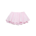 Jupe bulle courte ligne A taille haute amincissante – Style girly à rayures — coloris Pink