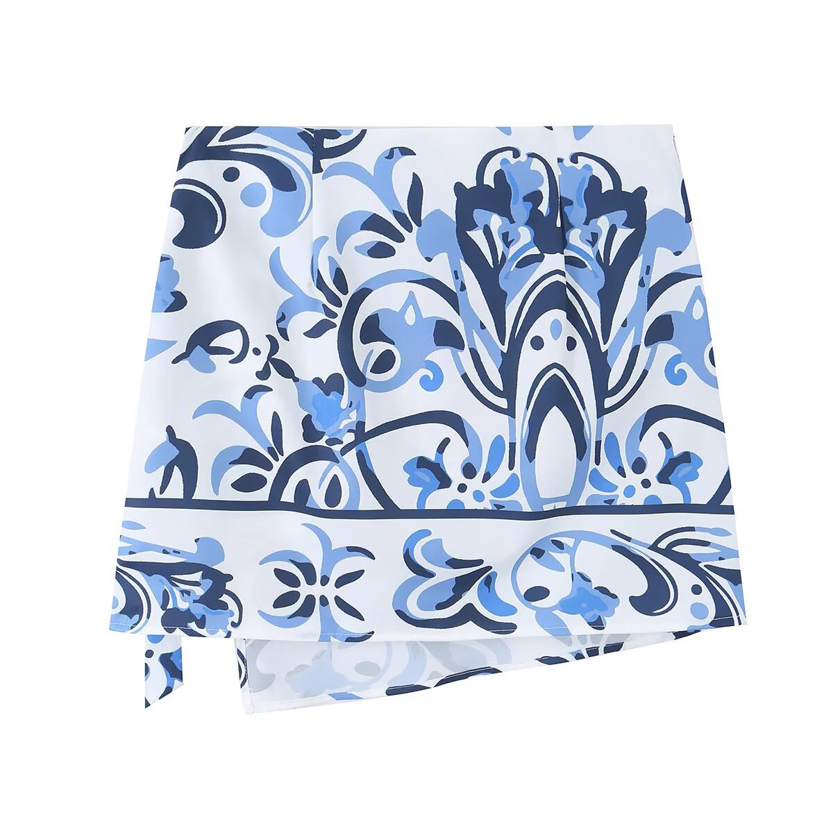 Spicy girl casual versatile printed short skirt en situation