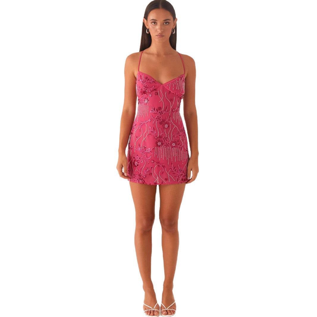 Robe caraco sans manches pour femme — Détail produit