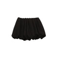 Jupe ligne A taille haute à pois anti-transparence – Mini jupe style girly — coloris Black