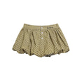 Jupe-pantalon lanterne courte boutons décoratifs – Style girly doux et polyvalent — coloris Yellow