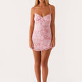Robe caraco sans manches pour femme — coloris Pink