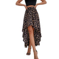 Irregular leopard print skirt — coloris Leopard Print