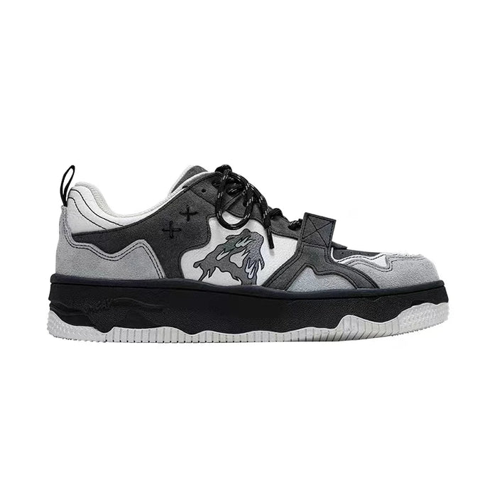 Sneakers Unisexe Skate Rétro Hip-Hop – Style Punk Goth Couple