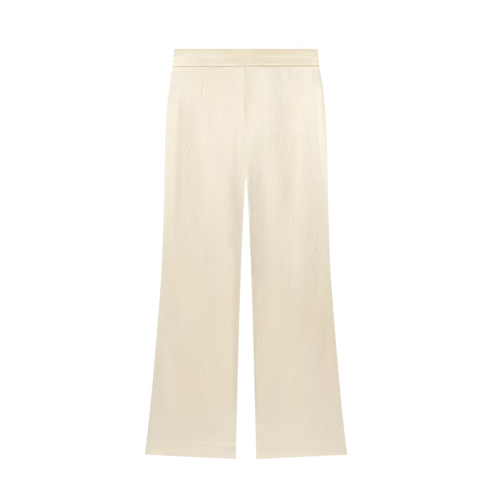 Zipper stand up collar pilot jacket+pants set — détail
