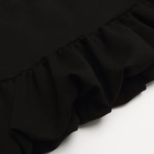 Détail produit — Jupe bulle noire courte ligne A taille haute amincissante – Mini jupe femme