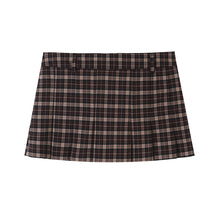 Détail produit — Loose zipper plaid jacket+skirt pants set for women