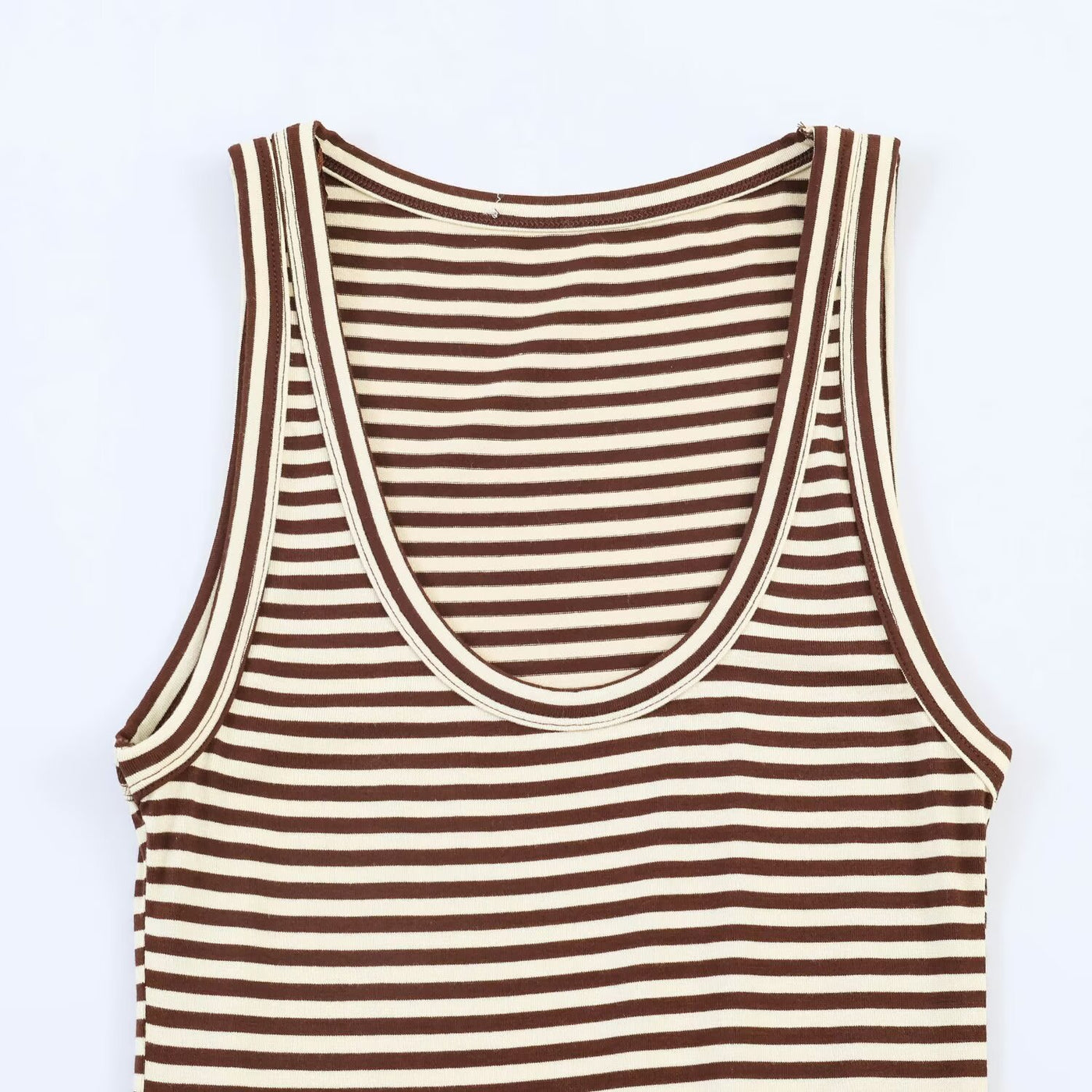 Asymmetric striped Midi women's dress — Détail produit