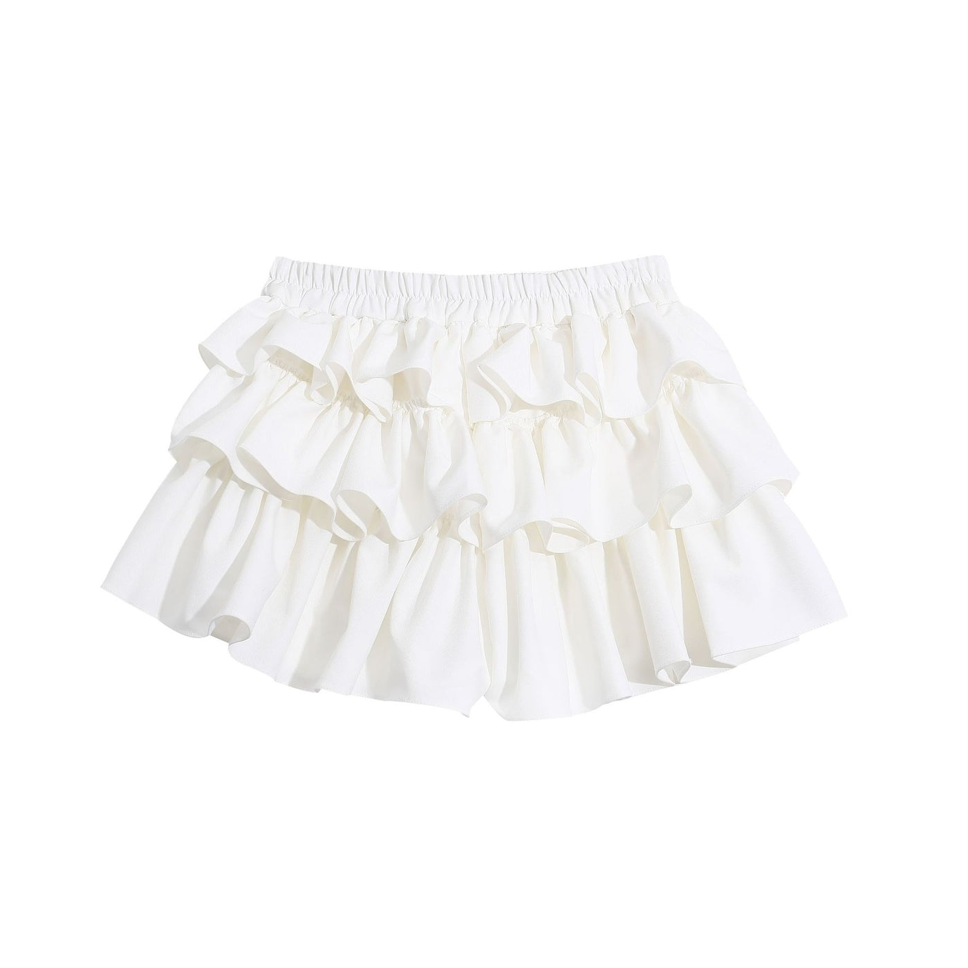 soft girl layered cake skirt, sweet style versatile slimming skirt pants — Détail produit