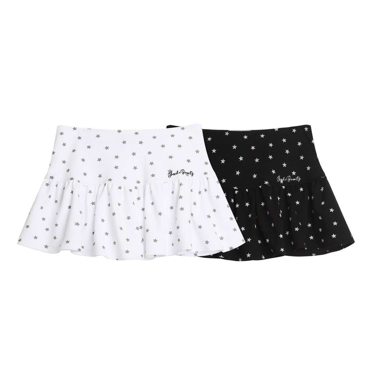 Jupe ligne A taille haute à pois anti-transparence – Mini jupe style girly