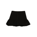 Jupe bulle noire courte ligne A taille haute amincissante – Mini jupe femme — coloris Black