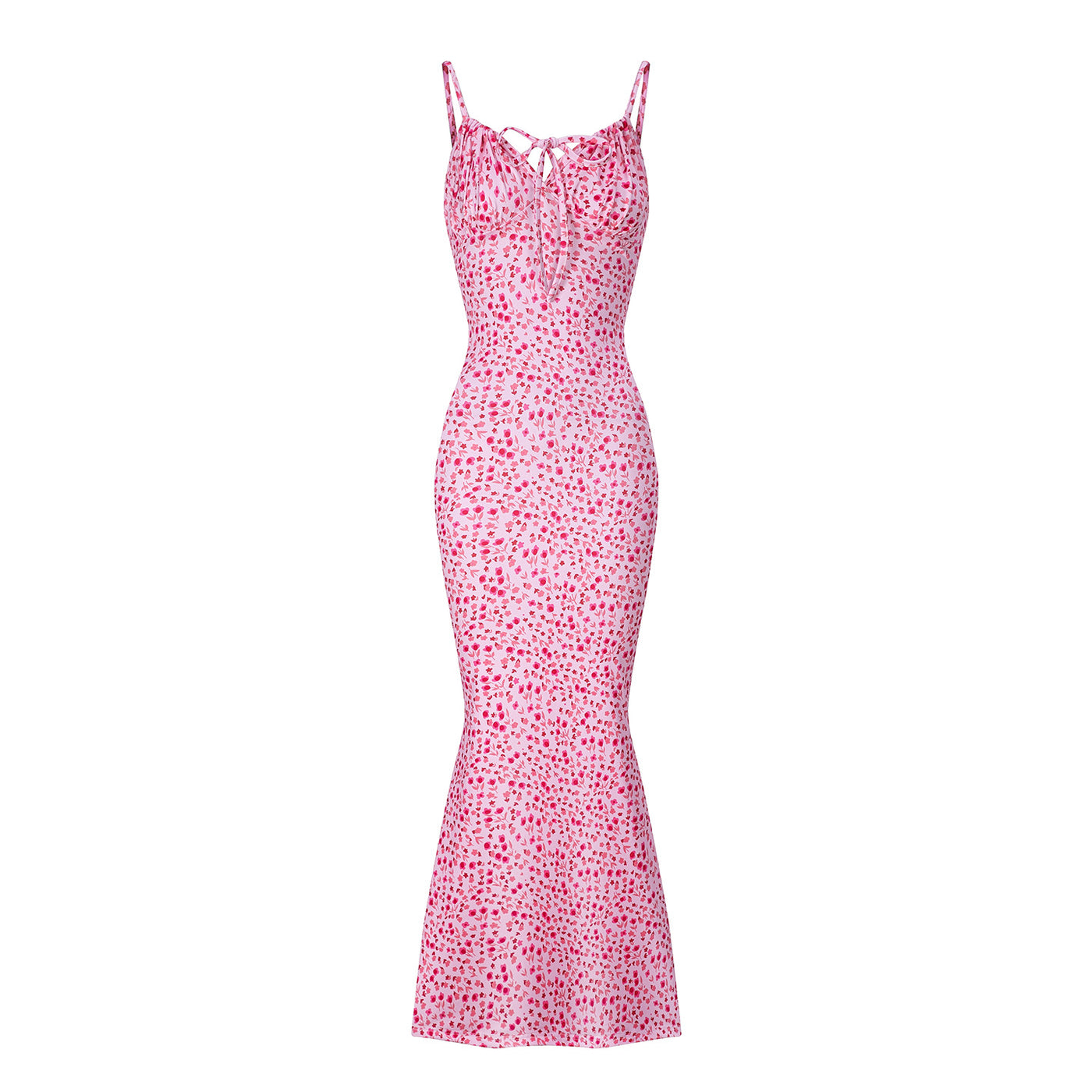 Floral spaghetti strap dress — Vue produit