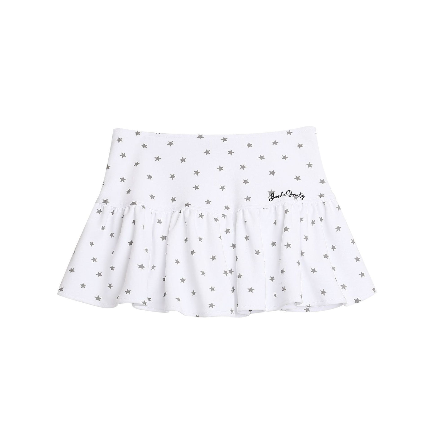 Jupe ligne A taille haute à pois anti-transparence – Mini jupe style girly — Détail produit