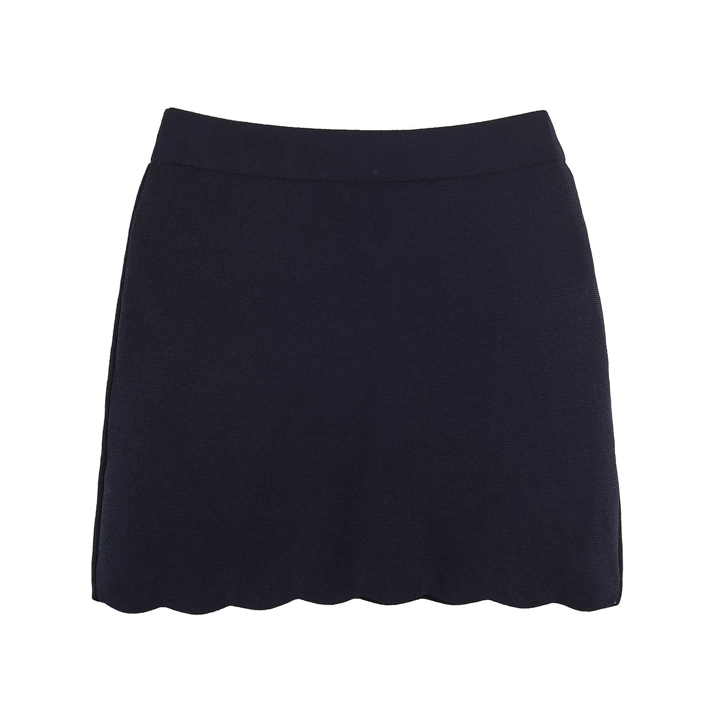 Wave hem knitted jacket+half skirt set for women — Détail produit