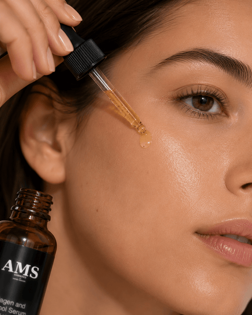 AMS Collagen and Retinol Serum - Anti-Aging Face Serum - AMS Cosmetics