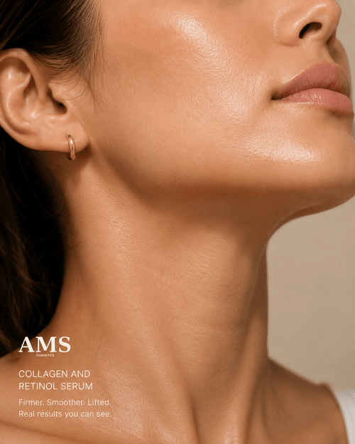 AMS Collagen and Retinol Serum - Anti-Aging Face Serum - AMS Cosmetics