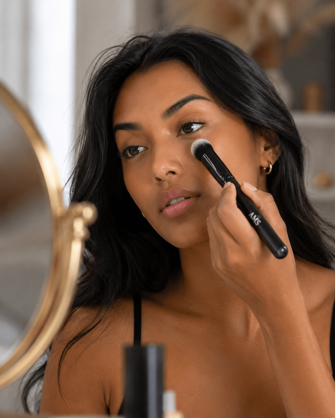 AMS Large Blurrer Brush - Professional Concealer Blending Brush - AMS Cosmetics
