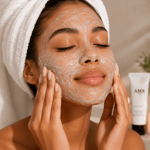 AMS Mint Exfoliating Facial Polish - Gentle Scrub Exfoliant - AMS Cosmetics