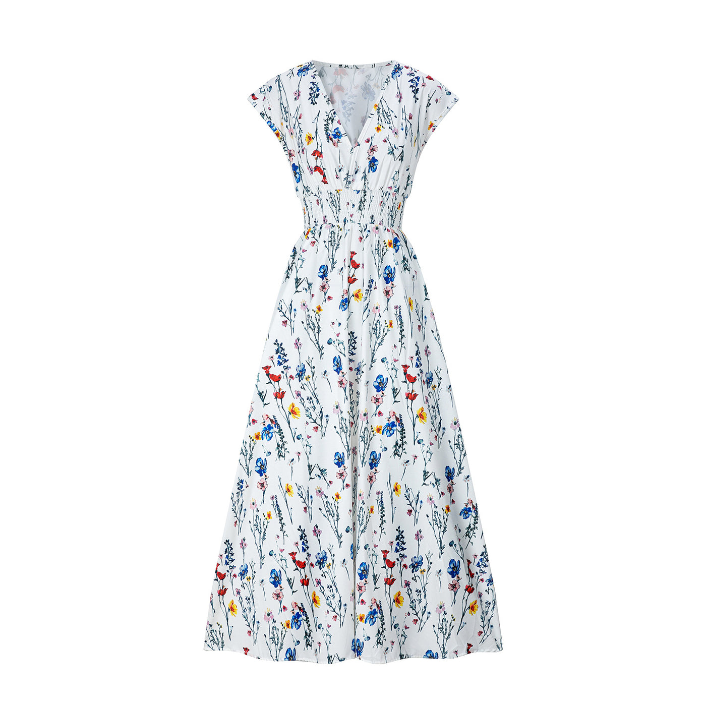 V-neck lace up dress — Détail produit