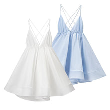 Détail produit — Robe caraco dos nu col V profond – Style vacances tendance, fermeture zip
