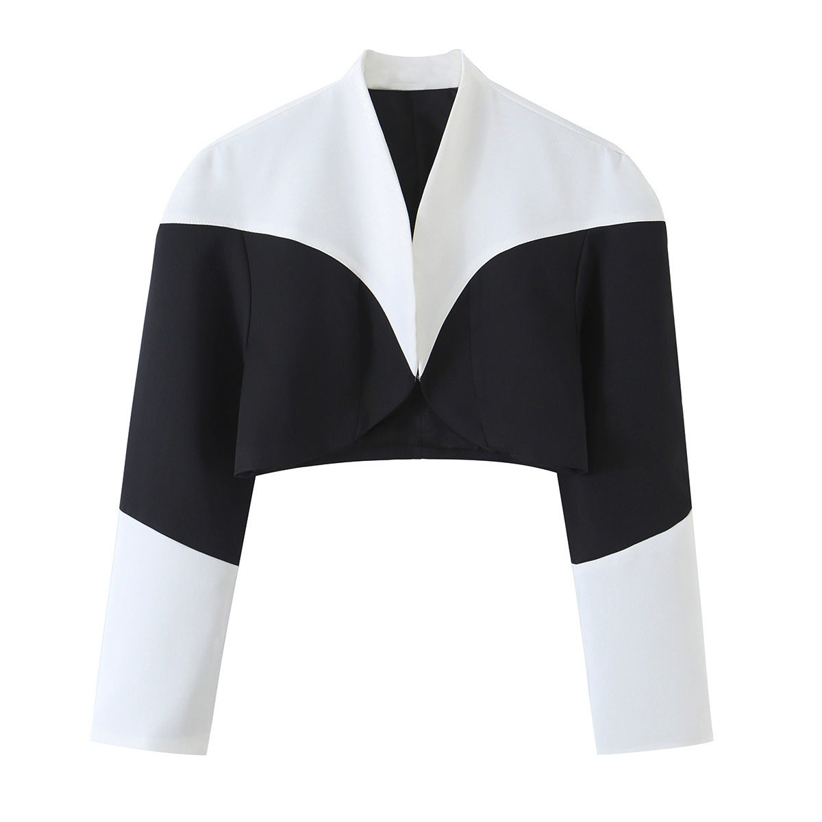Irregular patchwork suit jacket+pants suit for women — Détail produit