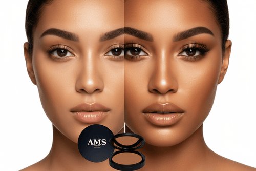 AMS Bronzer Caramel - Avant Après Full Face Teint Hâlé Sculpté