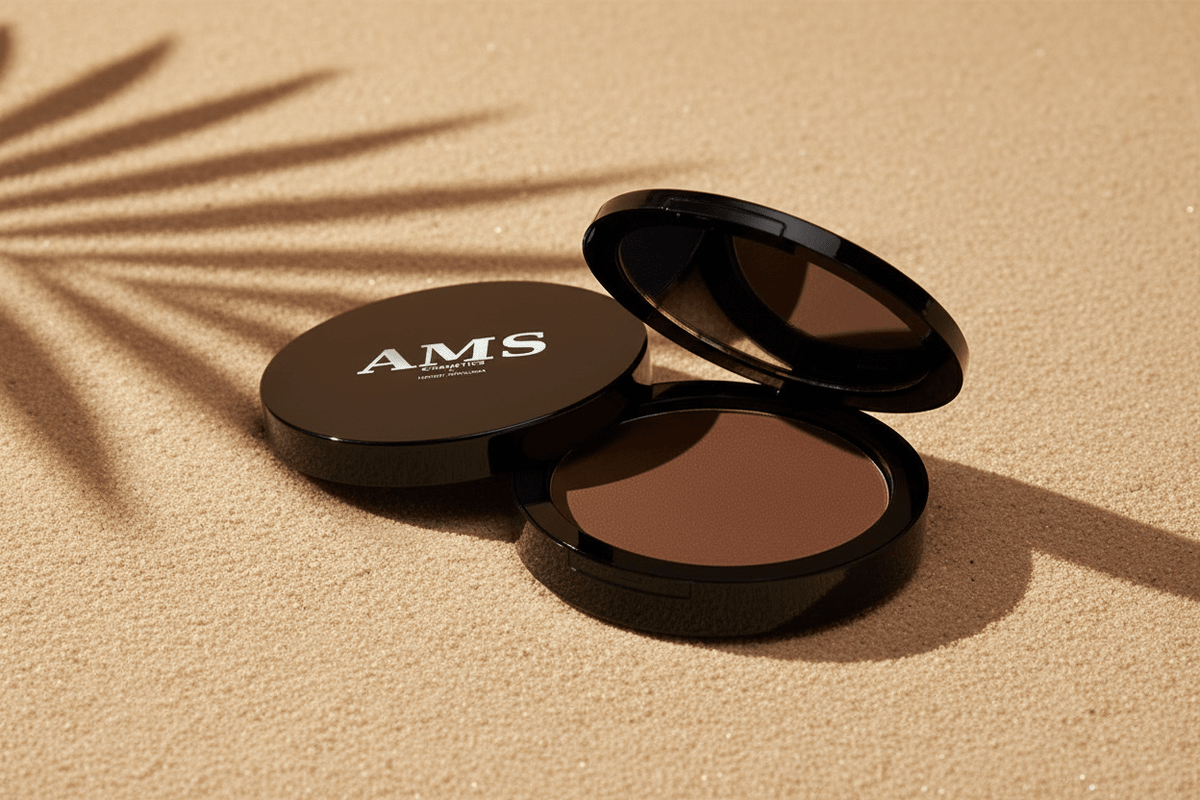 AMS Bronzer Chocolat - Fond Beige Chaud Ombres Palmier