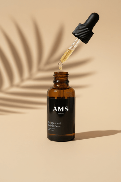 AMS Collagen and Retinol Serum - Anti-Aging Face Serum - AMS Cosmetics