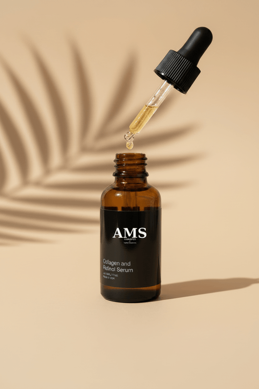 AMS Collagen and Retinol Serum - Anti-Aging Face Serum - AMS Cosmetics